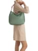 Lia Biassoni Leder-Schultertasche "Garga" in Grün - (B)36 x (H)26 x (T)10 cm