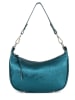 Lucca Baldi Leren schoudertas "Caldonazzo" blauw - (B)30 x (H)17 x (D)7 cm