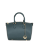 Lucca Baldi Leren handtas "Goletta" blauw - (B)26 x (H)21 x (D)14 cm