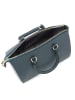 Lucca Baldi Leder-Henkeltasche "Goletta" in Blau - (B)26 x (H)21 x (T)14 cm
