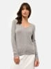 Just Cashmere Kasjmieren trui "Joan" grijs
