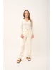 Just Cashmere Kaschmir-Pullover "Abby" in Creme