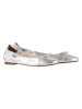 Högl Leren ballerina's "Betty" zilverkleurig