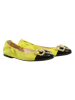 Högl Leder-Ballerinas "Colette" in Gelb/ Schwarz