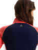 Fischer Fleecejacke in Dunkelblau/ Rot
