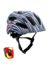 Crazy Safety Kask rowerowy w kolorze biało-niebieskim