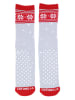 COTONELLA Socken in Grau/ Rot