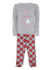 COTONELLA Pyjama grijs/rood