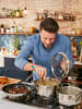 Tefal Patelnia wok "Cook Smart" w kolorze srebrno-czarnym - Ø 28 cm