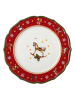 Hutschenreuther Dinerbord rood/wit - Ø 33 cm