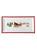Hutschenreuther Serveerplateau "Wintertime" wit/rood - (B)36 x (H)18 cm
