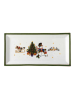 Hutschenreuther Serveerplateau "Wintertime" wit/groen - (B)38 x (H)18 cm