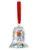Hutschenreuther Kerstklok "Kristall 24" kleurloos/meerkleurig - (H)7 x Ø 5,6 cm