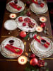 Hutschenreuther Kaarshouder "Christmas" wit/meerkleurig - (H)3,6 x Ø 11 cm