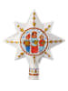 Hutschenreuther Christbaumspitze "Weihnachtsmarkt" in Weiß/ Bunt - (H)17 cm