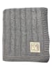 Kaiser Naturfellprodukte Babydeken "Cable Knitt" grijs - (L)100 x (B)80 cm