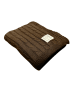 Kaiser Naturfellprodukte Babydeken "Cable Knitt" bruin - (L)100 x (B)80 cm