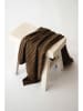 Kaiser Naturfellprodukte Kocyk niemowlęcy "Cable Knitt" w kolorze brązowym - 100 x 80 cm
