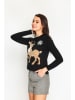 ASSUILI Pullover in Schwarz
