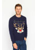 ASSUILI Pullover in Dunkelblau