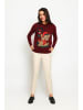 ASSUILI Pullover in Bordeaux