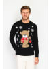 ASSUILI Pullover in Schwarz