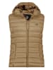 Canadian Peak Doorgestikte bodywarmer "Vakitaleak" lichtbruin