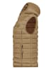 Canadian Peak Doorgestikte bodywarmer "Vakitaleak" lichtbruin