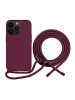 SWEET ACCESS Case mit Kordel für iPhone 14 PRO in Bordeaux
