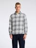 SELECTED HOMME Blouse grijs/wit