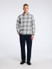 SELECTED HOMME Blouse grijs/wit