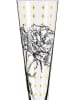 RITZENHOFF 2-delige set: champagneglazen "Gold night” zwart/goudkleurig - 205 ml