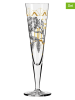 RITZENHOFF 2-delige set: champagneglazen "Gold night” zwart/goudkleurig - 205 ml