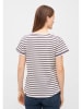 Derbe Shirt in Creme/ Lila