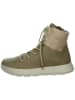 Think! Leren boots "Comoda" groen/beige