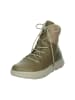 Think! Leren boots "Comoda" groen/beige