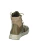 Think! Leren boots "Comoda" groen/beige