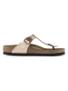Birkenstock Leder-Zehentrenner "Gizeh" in Kupfer - Weite S