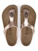 Birkenstock Leder-Zehentrenner "Gizeh" in Kupfer - Weite S