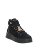 Patrizia Pepe Leder-Sneakers in Schwarz