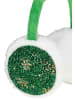 Eight2Nine Pluchen oorbeschermers groen/wit