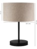 Opviq Tafellamp beige/zwart - (H)37 x Ø 24 cm