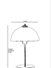 Opviq Lampa stołowa w kolorze złotym - wys. 40 x Ø 25 cm