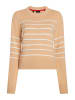 ESPRIT Pullover in Apricot/ Weiß