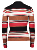 ESPRIT Pullover in Hellbraun/ Rot/ Schwarz