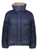 ESPRIT Doorgestikte jas donkerblauw