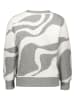 ESPRIT Pullover in Grau/ Weiß