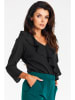Awama Bluse in Schwarz