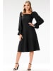 Awama Kleid in Schwarz