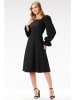 Awama Kleid in Schwarz